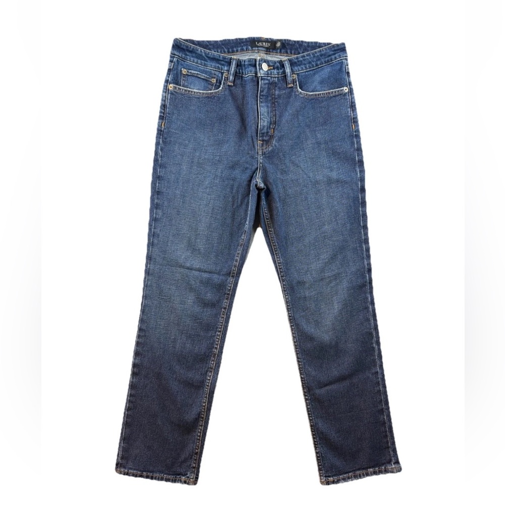 Lauren Ralph Lauren Women Jeans Size 6 Medium Wash Straight Leg